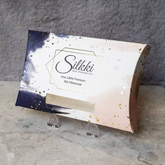 Silk Pillowcase with Envelope Closure - Queen - Beige-0